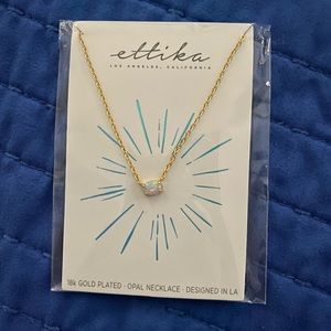 Ettika 18k gold opal necklace